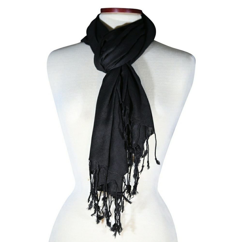 Pashmina - 100% Viscose - Black